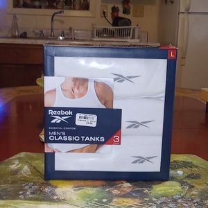 NEW SIZE LG REEBOK MEN'S CLASSIC TANKS